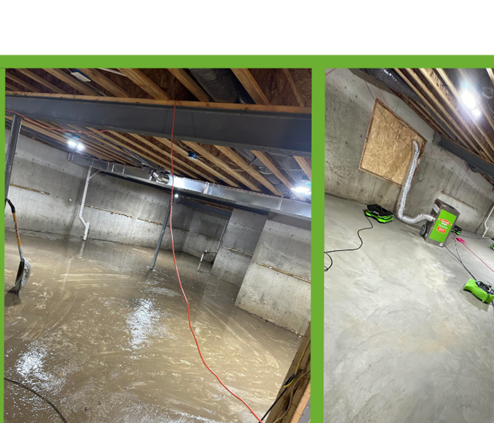 before and after basement loss. Michigan 2023